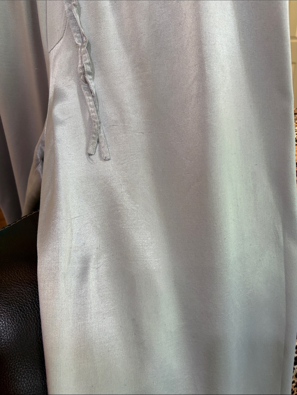 Pj Harlow Jolie Capri Satin Sleep Lounge Pants Gray Drawstring Waistband